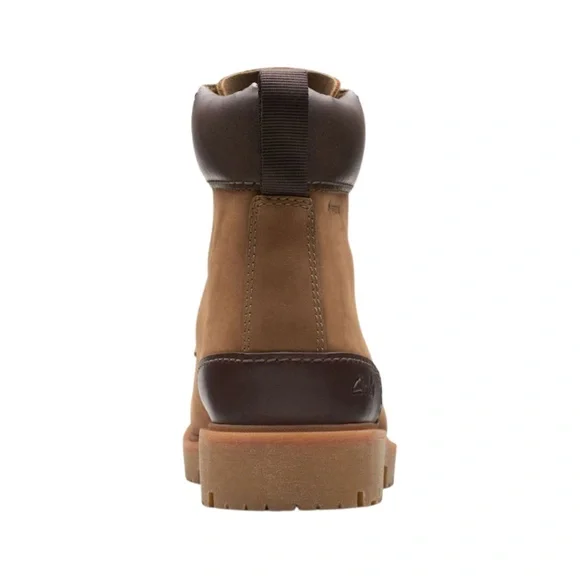 Mens Clarks Rossdale High Gore Tex Boots. Dark Sand26173499
